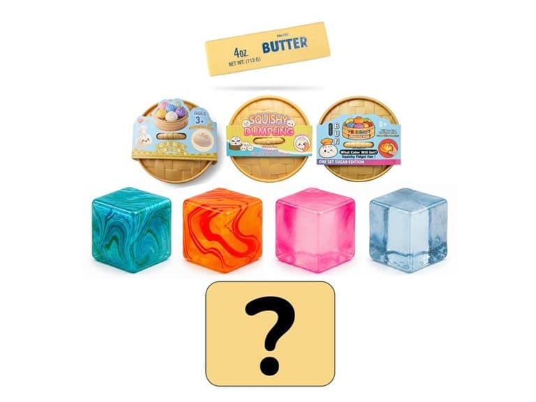 Amore 5-Pack Mystery Squishy Sensory Toys - Image 1