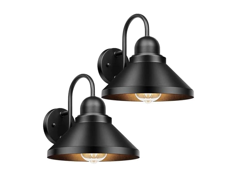 Brightever Gooseneck Outdoor Wall Sconces, 2-Pack - Image 1