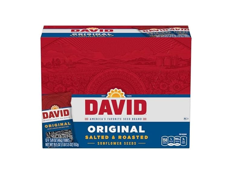 12PK DAVID Sunflower Seeds, Original Flavor - Image 1