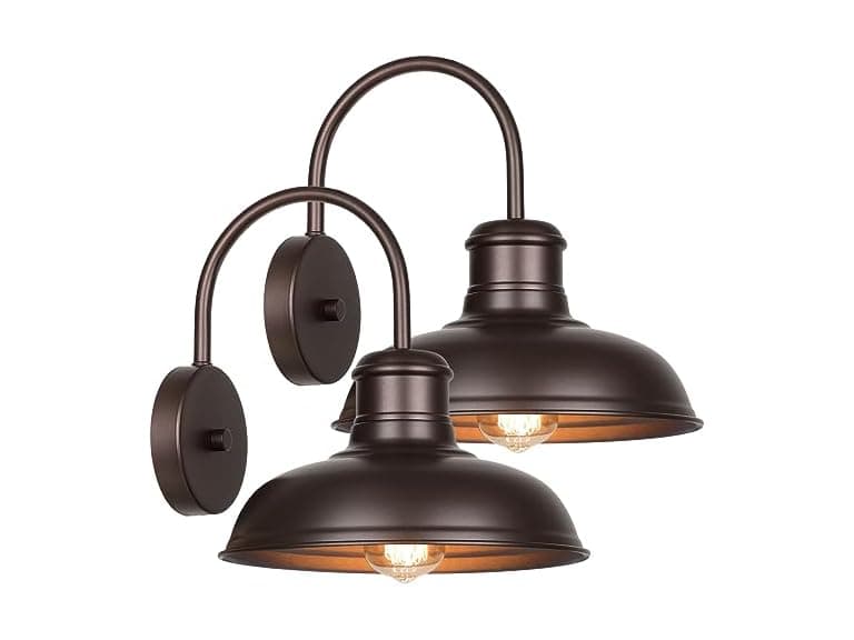 VerRon B0C6XFMJFG Barn Light Bronze 2-Pack - Image 1