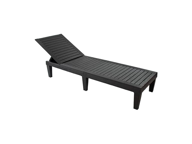 Sunnydaze 5-Position Outdoor Adjustable Lounge Chair - Image 1