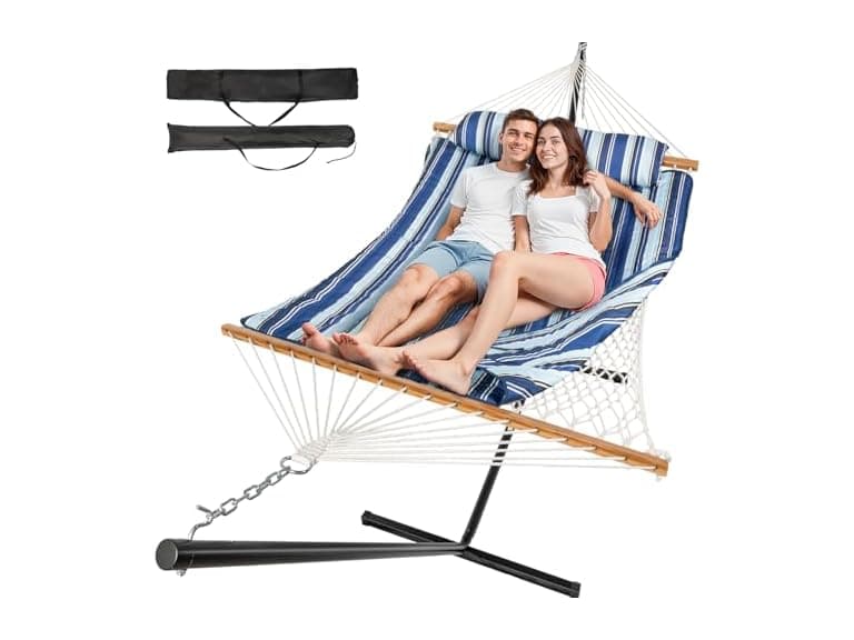 Everyfun 2 Person Outdoor Hammock with Stand - Image 1