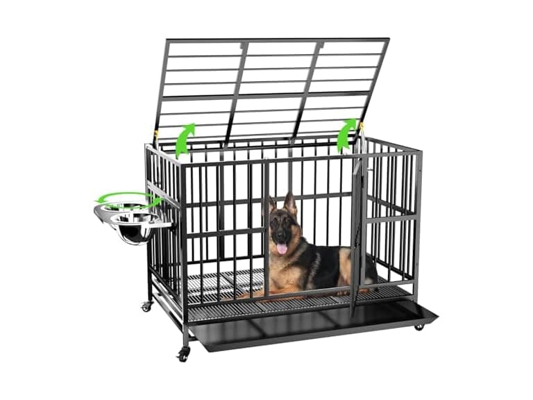 MODCART Dog Crate with Wheels 48" - Image 1
