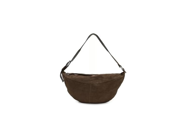 AllSaints Luna Suede Shoulder Bag - Image 1