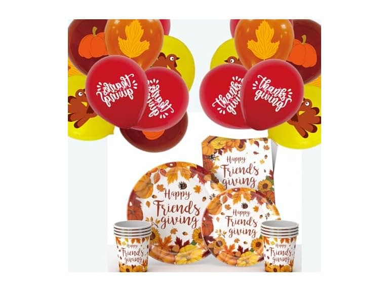 96 Pcs Friendsgiving Party Supplies - Image 1