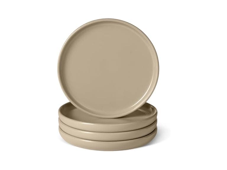Amazon Basics Glazed Stoneware Salad Plates - Image 1
