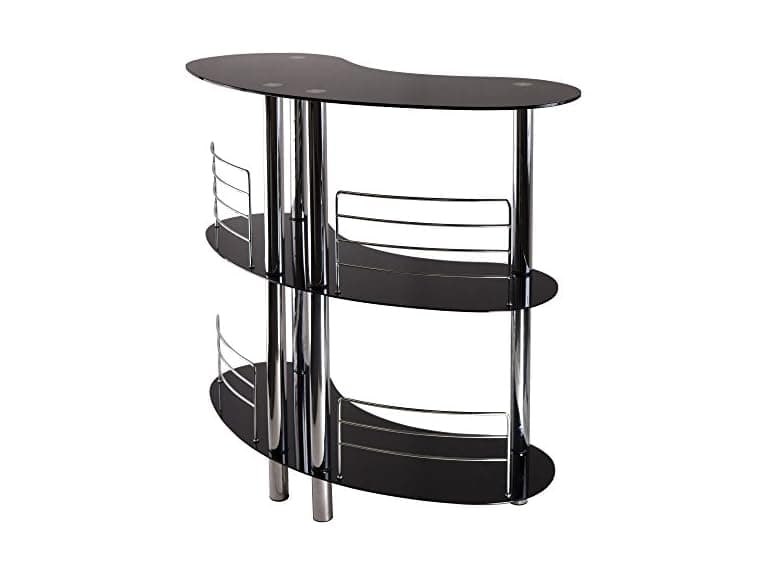 Winsome Martini Wine Storage, Black/Metal - Image 1