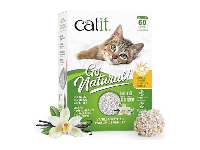 Catit Go Natural Ultra-Light Clumping Cat Litter, 7.9lb - Image 1