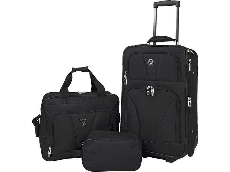 Travelers Club 3pc Expandable Luggage Set - Image 1