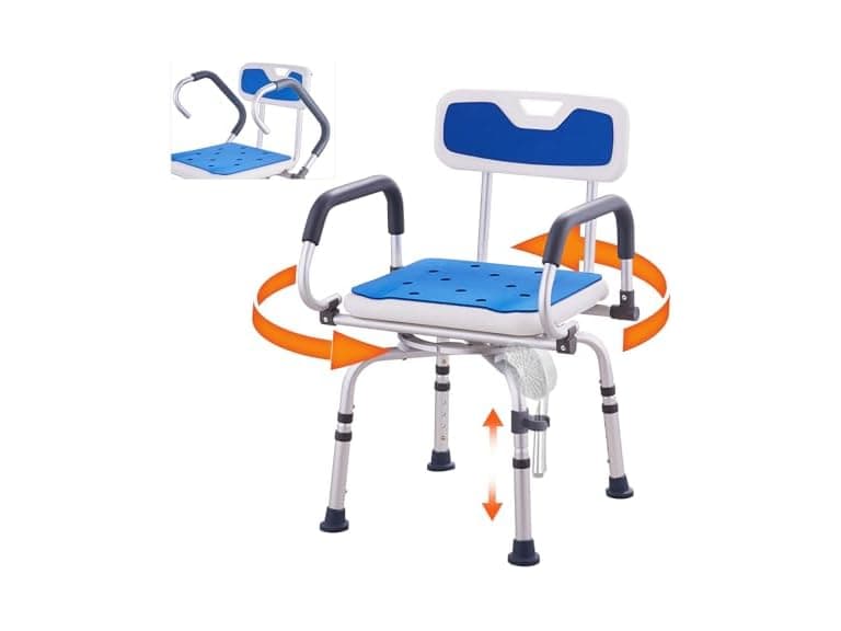 VEVOR Swivel Shower Chair 360 Degree - Image 1