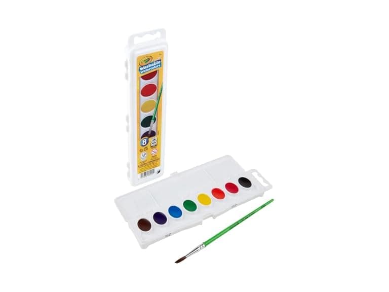 Crayola Washable Watercolors, Kids Paint Set, 8ct - Image 1