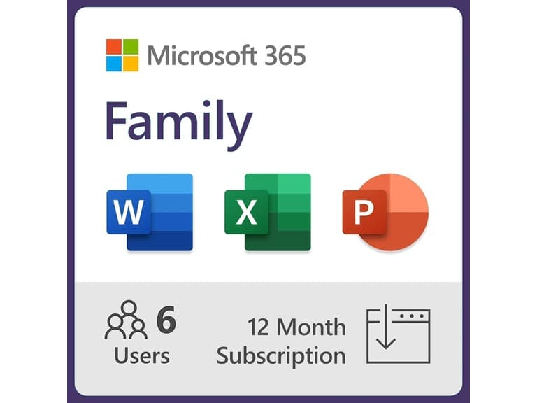 Microsoft 365 Family 1 Year Subscription - Image 1