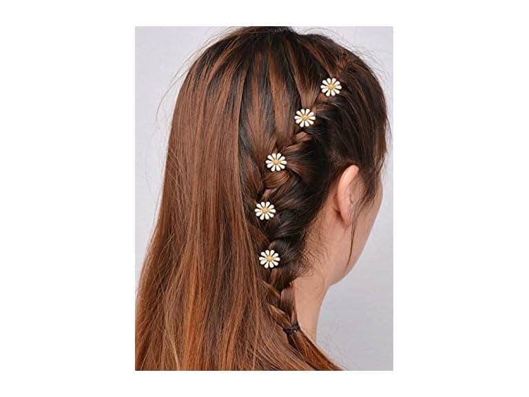 5 Pack Daisy Bride Wedding Hair Pins - Image 1