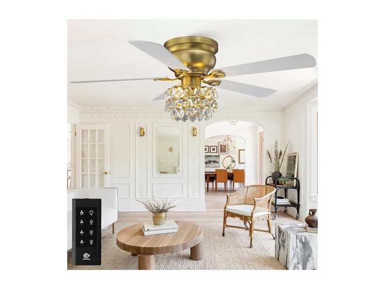 Parrot Uncle F5002 48" Flush Mount Ceiling Fan - Image 1