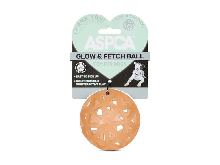 ASPCA Glow-in-The-Dark Cage Ball Dog Toy - Image 1