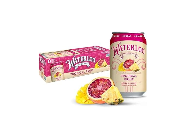 12Pk Waterloo Sparkling Water, Tropical Fruit - Image 1
