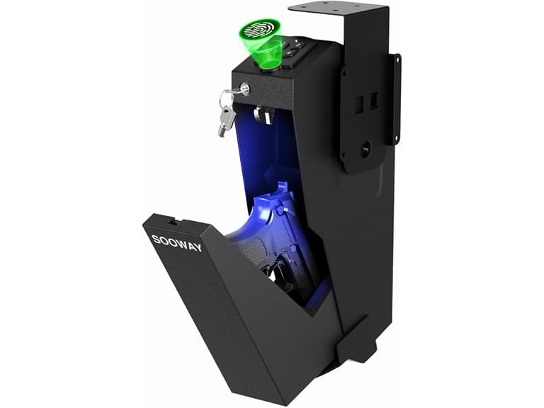 SOOWAY Biometric Drop Down Gun Safe (Open Box) - Image 1