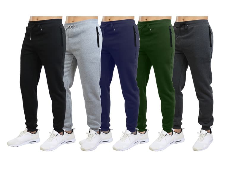 3Pk Mens Fleece-Lined Jogger Pants - Image 1