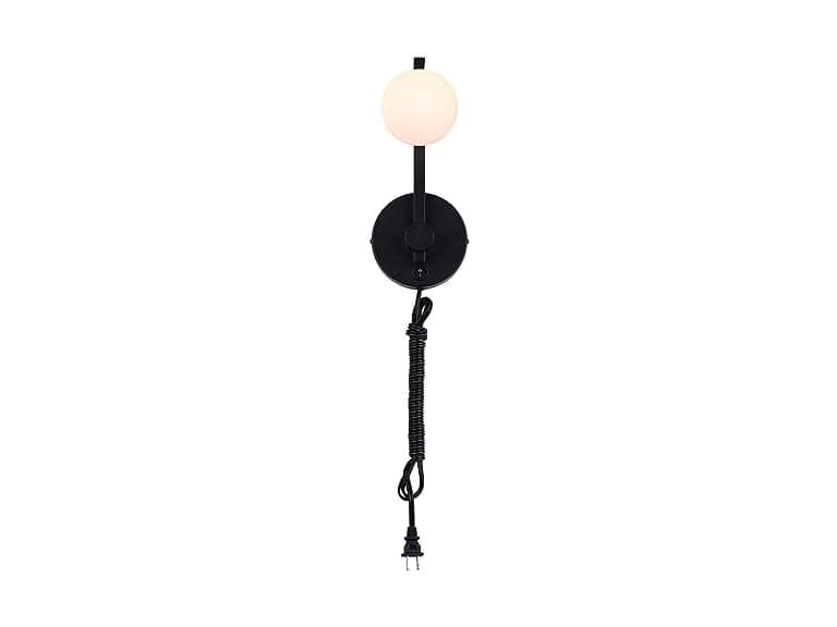 Canarm Nylah LED Wall Lamp, Modern Black Finish