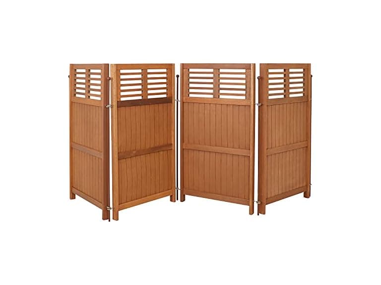 Sunnydaze LAM-683 Privacy Screen Fence 44"- Brown - Image 1