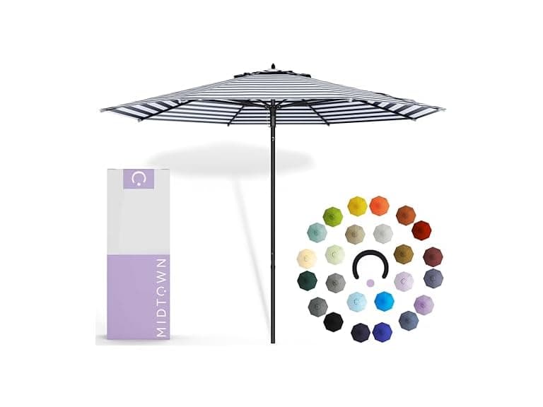 Midtown Umbrellas Push and Pop 9 Feet