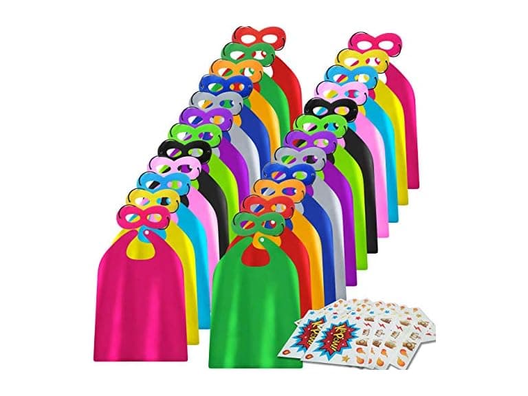 Superhero Kids Capes and Masks 24 Sets - Image 1