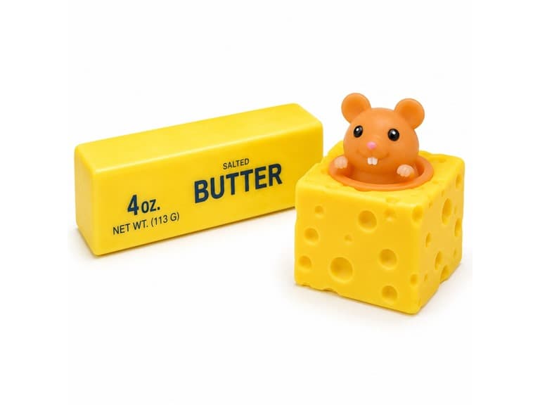 2Pk Squishy Cheese+Butter Mystery - Image 1