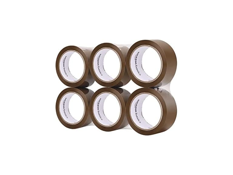 Amazon Basics Packaging Tape, (6-Roll) - Image 1