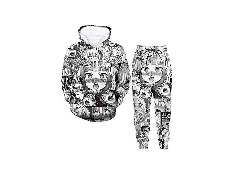 Anime Hoodie Sweatpants Two Piece Suit - Image 1