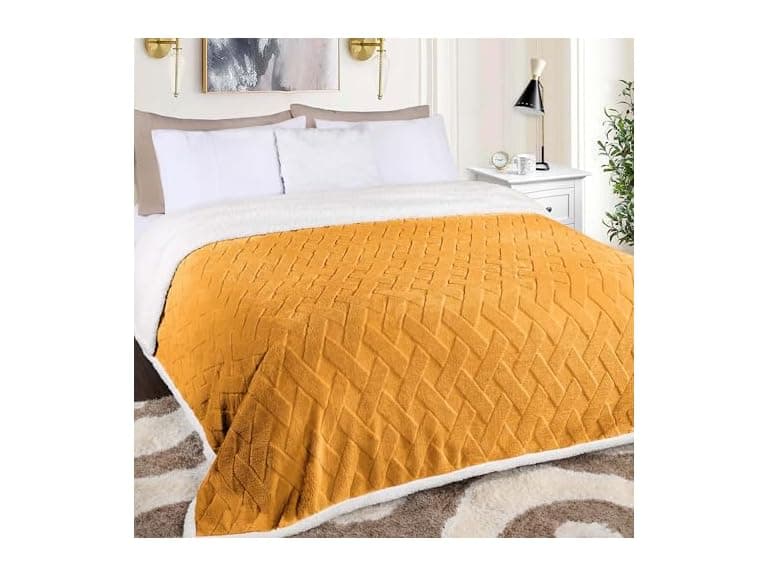 Superior Fleece Reversible Lattice Blanket - Image 1