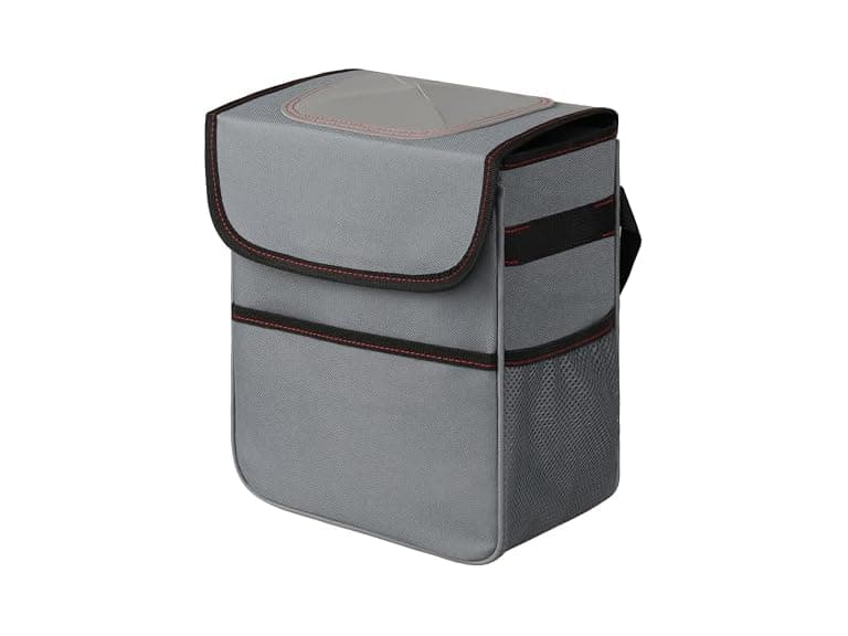 Healsmart 2-Gal Car Trash Can Grey - Image 1