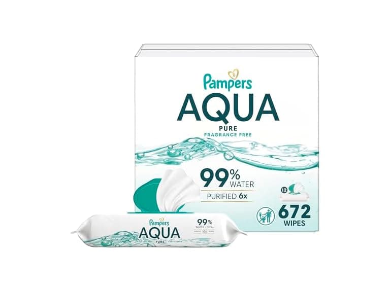 Pampers Aqua Pure Wipes 672ct - Image 1