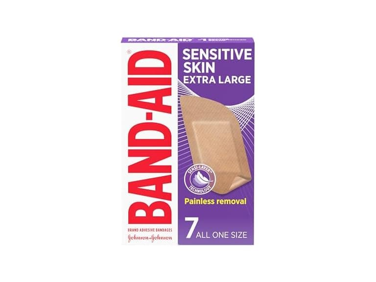 Band-Aid Sensitive Skin XL Bandages 7ct - Image 1