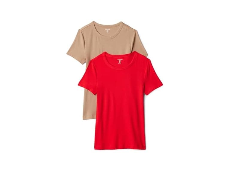 Amazon Essentials Women 2-Pack Crewneck T-Shirt - Image 1