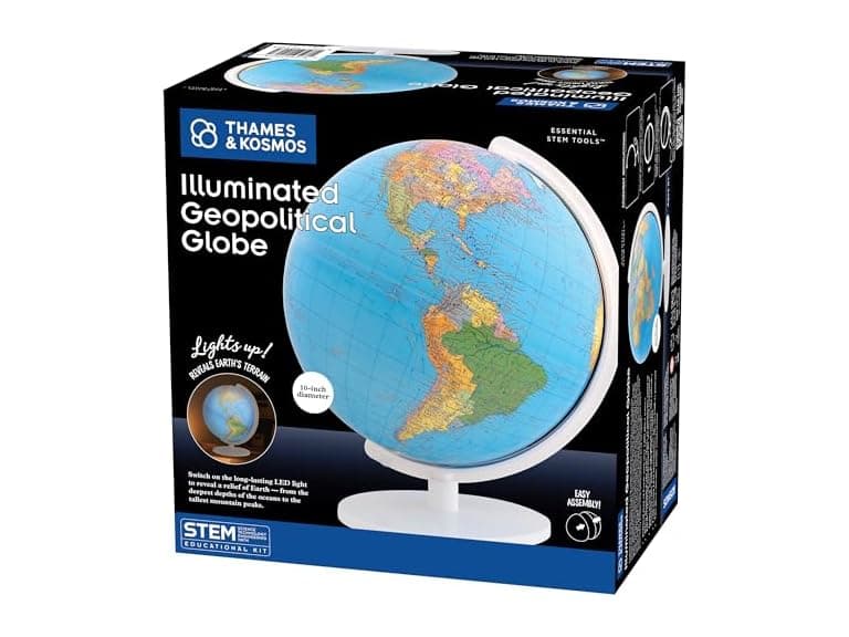 The Thames & Kosmos Illuminated Geopolitical Globe  - Image 1