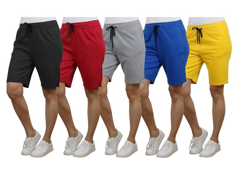 5Pk Womens Loose Fit T/F Active Shorts - Image 1