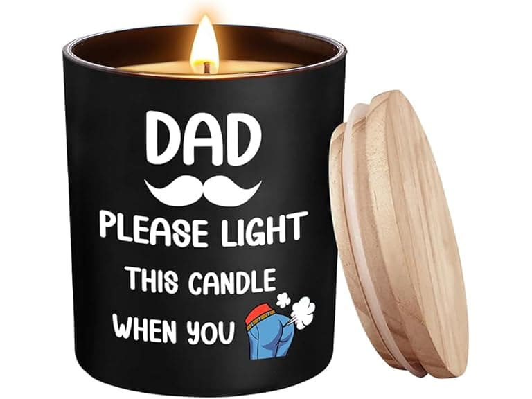 Fathers Day Funny Dad Candle 8oz - Image 1