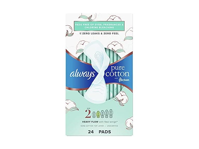 Always, Pure Cotton Pads Heavy, 24 Count - Image 1