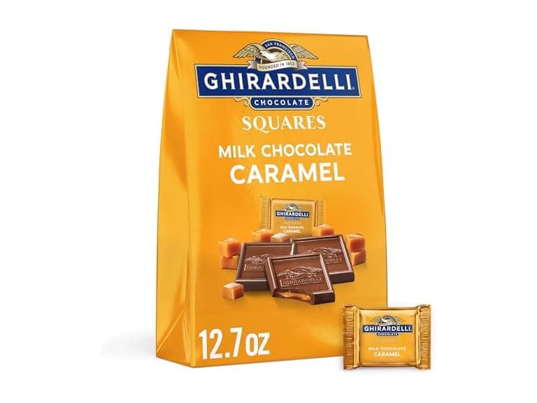 Ghirardelli Milk Choc Caramel Squares 13oz - Image 1