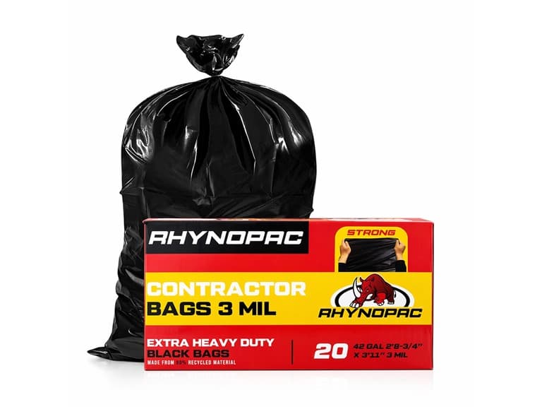 42 Gallon 3 Mil Contractor Trash Bag (Open Box) - Image 1