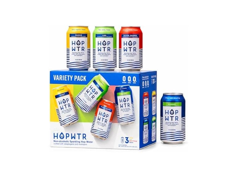 12PK HOPWTR Variety Pack - Sparkling Hop Water - Image 1