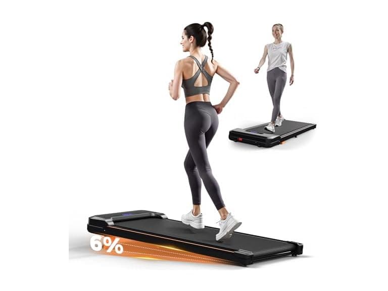 AIRHOT 3in1 Walking Pad - 2.5HP Walking Pad Treadmill with 6% Incline, LED Display, Remote Control, Portable Treadmill for Home Office, Support Jogging/Running/Climbing (Open Box) - Image 1