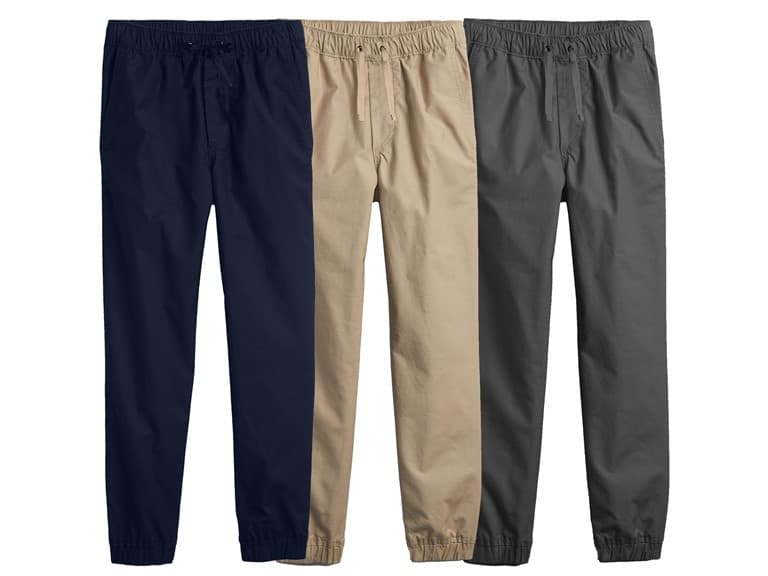 3PK Boy's Classic Stretch Twill Joggers - Image 1