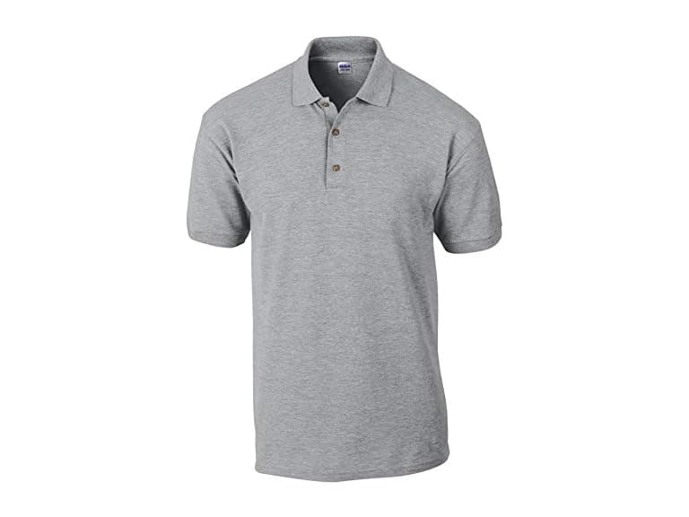 Gildan Men (S) Ultra Cotton Pique Polo Shirt Grey - Image 1
