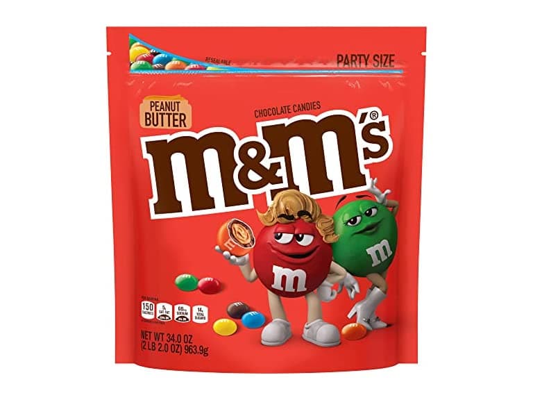 M&M's Peanut Butter Chocolate Candy 34oz - Image 1
