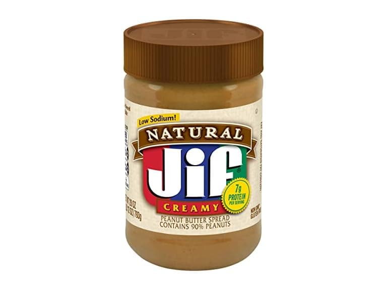 Jif Natural Creamy Peanut Butter Spread, 28 Oz - Image 1