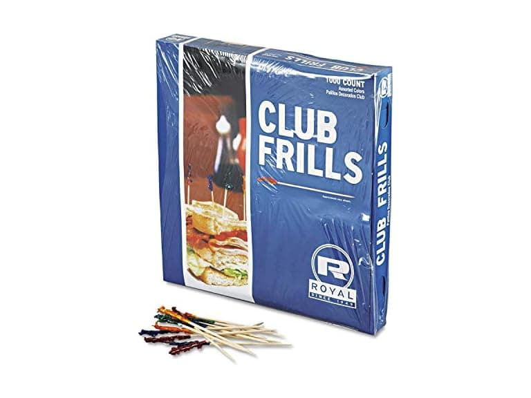 Royal Club Cellophane-Frill Wood Picks - Image 1