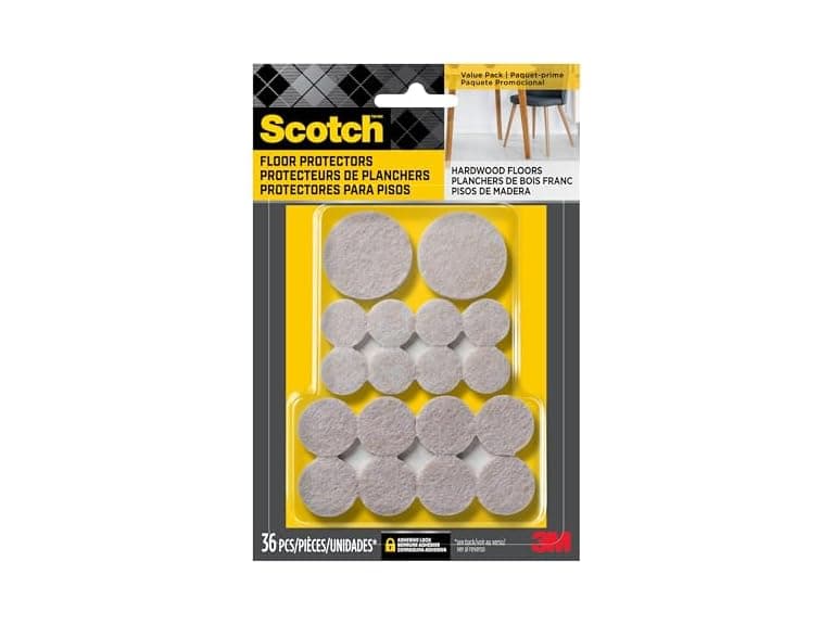 Scotch Felt Pads, Felt Furniture Pads for Hardwood Floors - Image 1