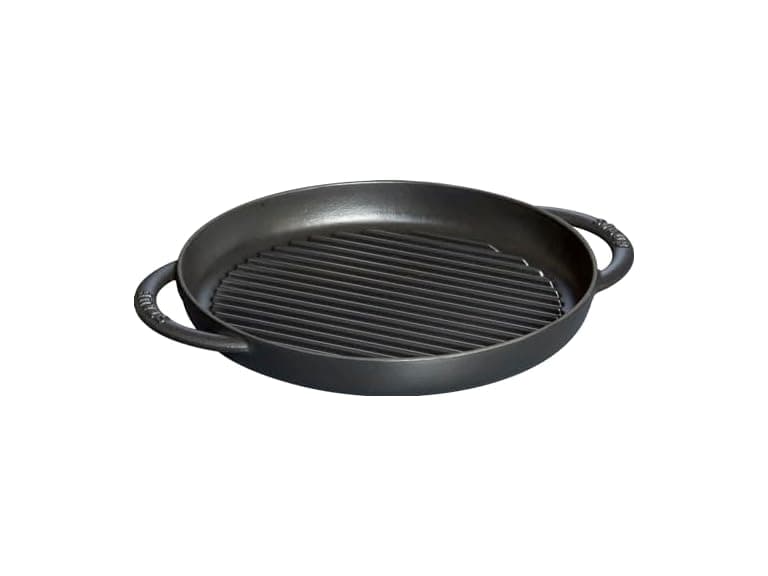 Staub Round Grill Pan 10-inch Matt - Image 1