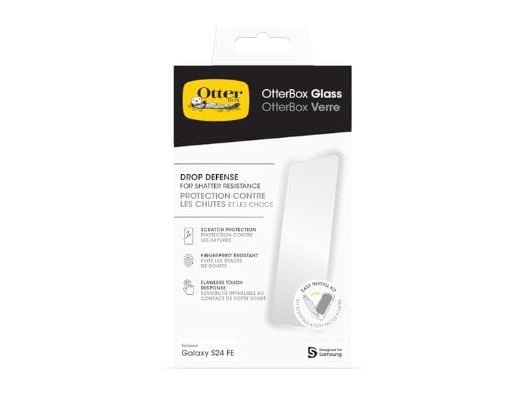 OtterBox Samsung Galaxy S24 FE Glass Screen Protector - Image 1